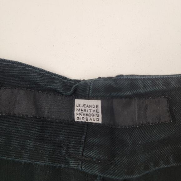 Vintage Y2K Marithe Francois Girbaud Strap Jorts Distressed Shorts Black 40 - Picture 3 of 12